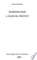 Introduction à Marcel Proust