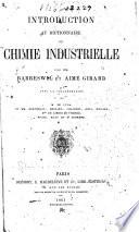 Introduction au Dictionnaire de chimie industrielle