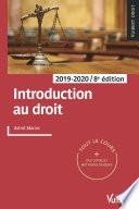Introduction au droit 2019/2020