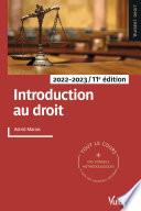 Introduction au droit 2022/2023