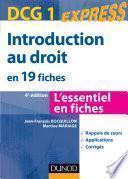 Introduction au droit DCG 1 - 4e édition
