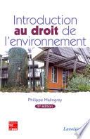 Introduction au droit de l'environnement (5e ed.)
