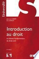 Introduction au droit et thèmes fondamentaux du droit civil