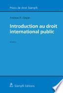Introduction au droit international public