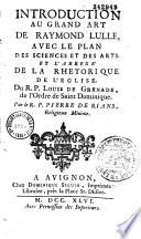 Introduction au grand art de Raymond Lulle