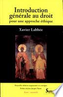 Introduction générale au droit