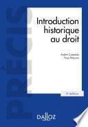 Introduction historique au droit - 5e éd.