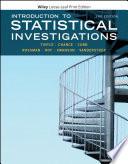 Introduction to Statistical Investigations