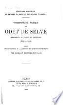 Inventaire analytique des archives du Ministère des affaires étrangères