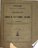 Inventaire analytique et chronologique des archives de l'abbaye de Val-St.-Lambert, lez-Liége