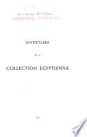 Inventaire de la collection égyptienne