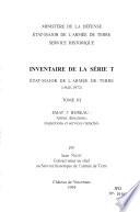 Inventaire de la série T: Index général