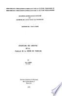 Inventaire des archives de la famille de la Roche de Thieusies