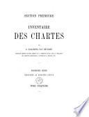 Inventaire des chartes: 1871-1876