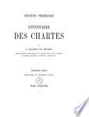 Inventaire des chartes