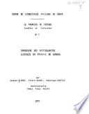 Inventaire des particularités lexicales du français du Sénégal