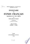 Inventaire du fonds français