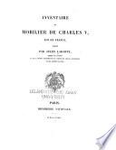 Inventaire du mobilier de Charles V, roi de France