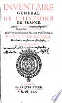 Inventaire Général De L'Histoire De France