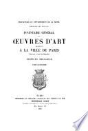 Inventaire général des oeuvres d'art appartenant à la ville de Paris