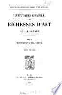 Inventaire general des richesses d'art de la France