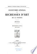 Inventaire général des richesses d'art de la France