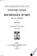 Inventaire général des richesses d'art de la France