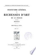 Inventaire général des richesses d'art de la France