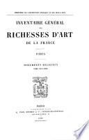 Inventaire général des richesses d'art de la France: Paris. Monuments religieux. t. 1-3. 1876-1901