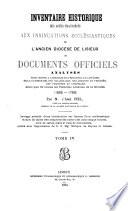 Inventaire historique des actes transcrits aux insinuations ecclésiastiques de l'ancien diocèse de Lisieux