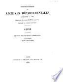 Inventaire sommaire des archives départementales antérieures a 1790, Aisne, archives ecclésiatiques, séries G et H