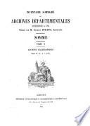Inventaire sommaire des Archives départementales antérieures à 1790: Archives ecclésiastiques. Série G (nos. 1 à 1169)