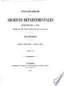 Inventaire-sommaire des Archives départementales antérieures à 1790: Archives hospitalières. Série H. Suppl., rédigé par F. Molard