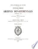 Inventaire sommaire des archives départementales antérieures à 1790: B541-1710
