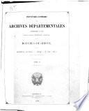 Inventaire-sommaire des Archives départementales antérieures à 1790, Bouches-du-Rhône: (nos 986 à 2175)