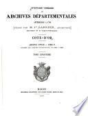 Inventaire sommaire des Archives départementales antérieures à 1790, Côte d'Or