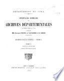 Inventaire sommaire des Archives départementales antérieures à 1790, Département du Jura