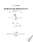 Inventaire sommaire des Archives départementales antérieures à 1790, Drôme