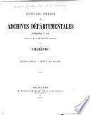 Inventaire - sommaire des archives départementales antérieures à 1790: Fleury, P. de. Série E (Art. 967-1385)