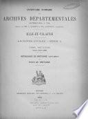 Inventaire sommaire des archives départementales antérieures à 1790
