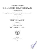 Inventaire sommaire des Archives départementales antérieures à 1790