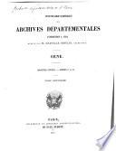 Inventaire-sommaire des Archives départementales antérieures a 1790