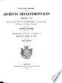 Inventaire-Sommaire des Archives Départementales Antérieures a 1790