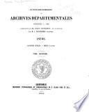 Inventaire-sommaire des archives départementales antérieures à 1790