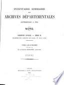 Inventaire-Sommaire des Archives Départementales Antérieures a 1790