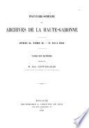 Inventaire sommaire des Archives départementales antérieures à 1790