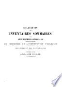 Inventaire sommaire des archives départementales antérieures à 1790 ...