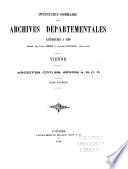 Inventaire-sommaire des Archives départementales antérieures à 1790