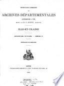 Inventaire-Sommaire des Archives Départementales Antérieures a 1790