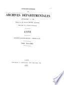 Inventaire sommaire des Archives départementales antérieures à 1790